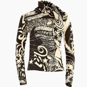 Secret Mission Designer Joni Silk Printed Blouse